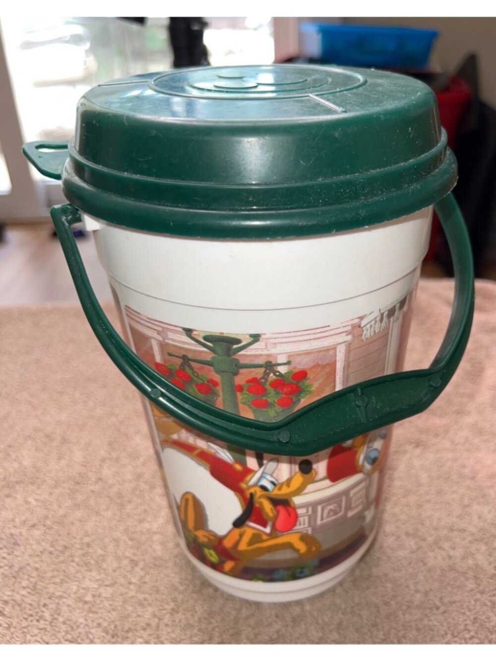 Disney Parks Mickey 1993 Parade Plastic Souvenir Popcorn Bucket Lid Handle - Picture 2 of 5
